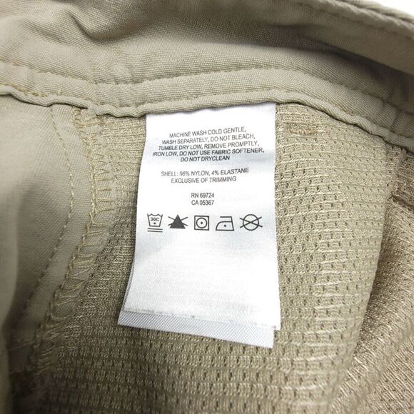 COLUMBIA Jasper Butte 10" Nylon UPF Cargo Shorts Gray Men 36 Gorpcore Khaki - Picture 8 of 9